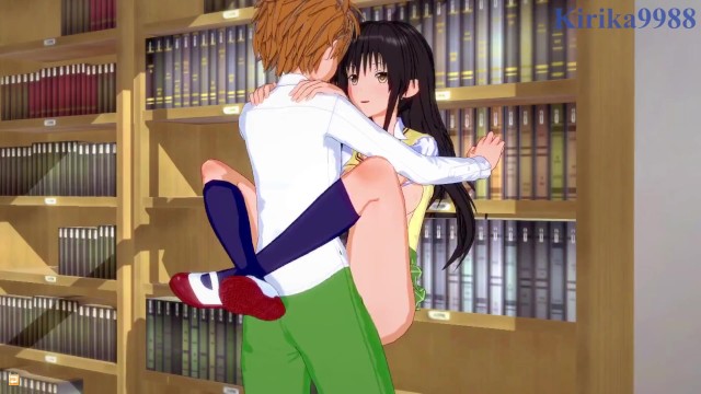 【3D】凯和由纪在一个废弃的图书馆发生了激烈的性爱